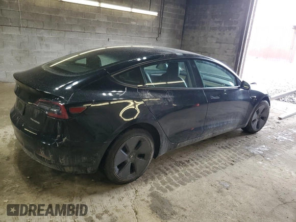 2023 Tesla Model 3 Long Range with VIN 5YJ3E1EB8PF392705, listed as a Copart auction lot 47595985 with 15,361 mi miles and Salvage Title. Bid and sale history available at DreamBid. Image 3.