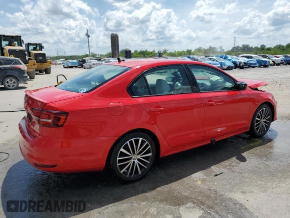 2016 Volkswagen Jetta Sport with VIN 3VWD17AJ8GM334232, listed as a Copart auction lot 54895815 with 146,515 mi miles and Salvage title. Bid and sale history available at DreamBid. Image 3.