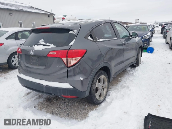 2017 Honda HR-V LX with VIN 3CZRU6H35HG703155, listed as a IAAI auction lot 41208172 with 85,713 mi miles. Bid and sale history available at carsss.com. Image 4.