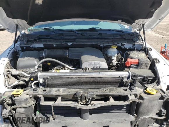2017 Ram 1500 Tradesman with VIN 1C6RR6FG3HS860454, listed as a Copart auction lot 49672575 with 109,510 mi miles and Salvage title. Bid and sale history available at DreamBid. Image 11.