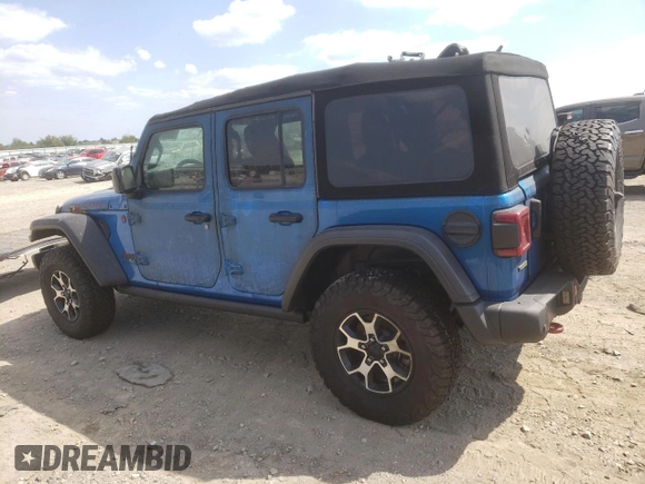 2022 Jeep Wrangler Unlimited Rubicon with VIN 1C4JJXFM7NW237044, listed as a Copart auction lot 68004203 with Not provided miles and Salvage title. Bid and sale history available at DreamBid. Image 2.