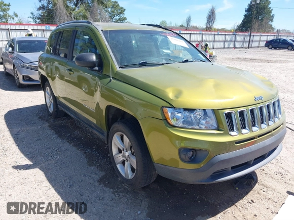 2012 Jeep Compass Latitude with VIN 1C4NJCEB9CD688401, listed as a IAAI auction lot 41801282 with 154,059 mi miles and . Bid and sale history available at carsss.com. Image 1.