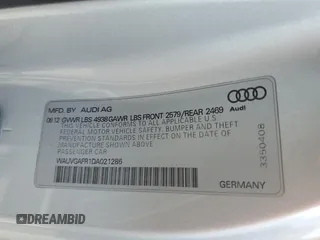 2013 Audi S5 Prestige z VIN WAUVGAFR1DA021286, wystawiony jako Copart lot #47070585 z przebiegiem 108 135 mil mil oraz Szkoda całkowita • Salvage title. Historia ofert i sprzedaży dostępna na DreamBid. Obrazek 12.