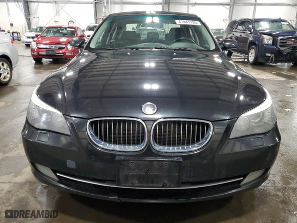 2008 BMW 5 Series 535xi with VIN WBANV935X8CW55292, listed as a Copart auction lot 47441195 with 141,876 mi miles and Salvage Title. Bid and sale history available at carsss.com. Image 5.