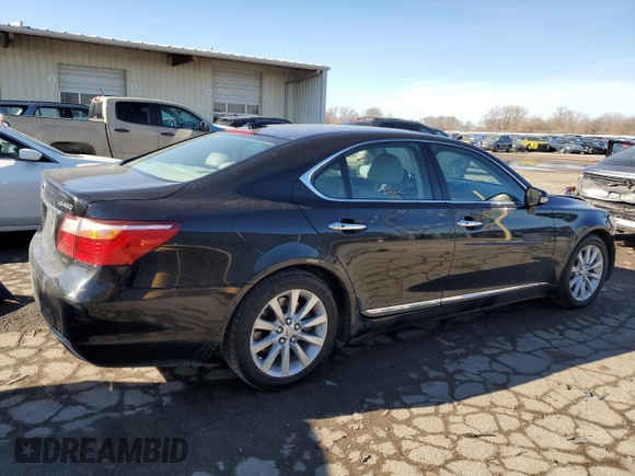 2012 Lexus LS 460 with VIN JTHCL5EF5C5014190, listed as a Copart auction lot 42741145 with 113,385 mi miles and Salvage title. Bid and sale history available at DreamBid. Image 3.