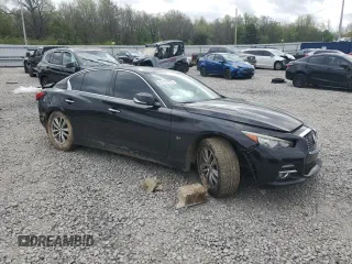 2014 Infiniti Q50 with VIN JN1BV7AP7EM691691, listed as a Copart auction lot 51121275 with 310,795 mi miles and Salvage title. Bid and sale history available at DreamBid. Image 4.