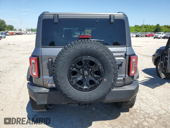 2023 Ford Bronco with VIN 1FMEE5DP6PLB66975, listed as a Copart auction lot 57536014 with 11,883 mi miles and Salvage Title. Bid and sale history available at DreamBid. Image 6.