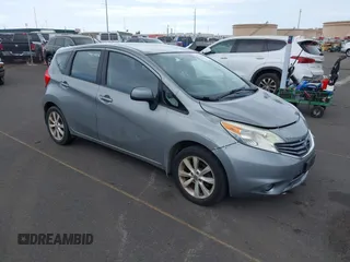 2014 Nissan Note S Plus with VIN 3N1CE2CP2EL430287, listed as a IAAI auction lot 41722650 with 92,506 mi miles and . Bid and sale history available at DreamBid. Image 1.