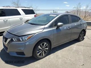 2022 Nissan Versa SV with VIN 3N1CN8EV7NL848035, listed as a Copart auction lot 64335895 with 24,730 mi miles and Salvage title. Bid and sale history available at DreamBid. Image 1.