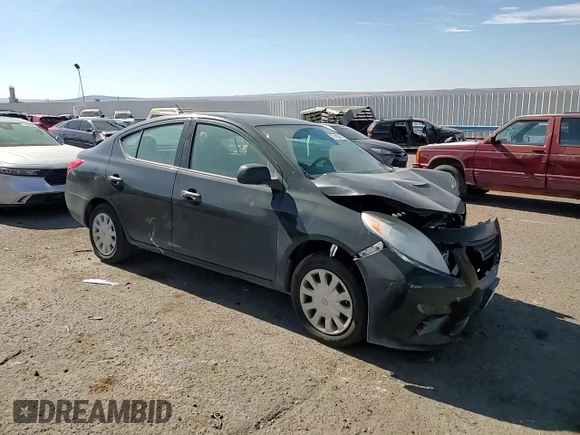 2014 Nissan Versa S with VIN 3N1CN7AP9EL862844, listed as a Copart auction lot 77493074 with 82,692 mi miles and Salvage Title. Bid and sale history available at carsss.com. Image 11.