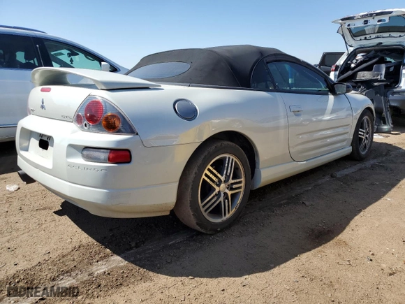 2003 Mitsubishi Eclipse GTS with VIN 4A3AE75HX3E007877, listed as a Copart auction lot 69385854 with 94,661 mi miles and Salvage Title. Bid and sale history available at carsss.com. Image 3.