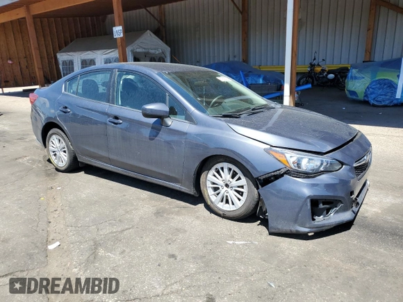 2017 Subaru Impreza Premium with VIN 4S3GKAB66H3622001, listed as a Copart auction lot 57838705 with 105,106 mi miles and Salvage title. Bid and sale history available at DreamBid. Image 4.