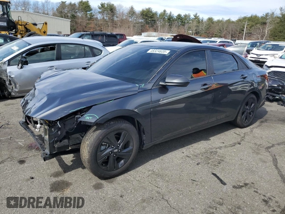 2021 Hyundai Elantra SEL with VIN 5NPLS4AG0MH021336, listed as a Copart auction lot 48324635 with 13,894 mi miles and Salvage Title. Bid and sale history available at carsss.com. Image 1.