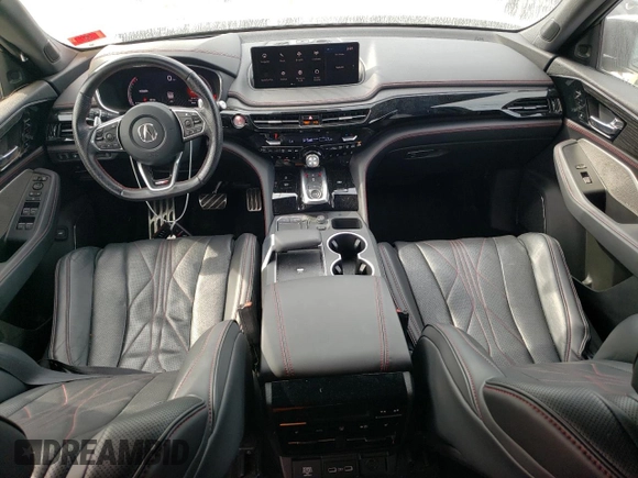 2022 Acura MDX Type S w/Advance Package with VIN 5J8YD8H88NL001985, listed as a Copart auction lot 70295564 with 35,651 mi miles and Salvage Title. Bid and sale history available at carsss.com. Image 8.