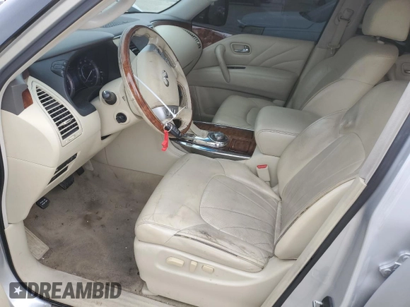2016 Infiniti QX80 with VIN JN8AZ2NC0G9400496, listed as a Copart auction lot 43552395 with 161,648 mi miles and Salvage Title. Bid and sale history available at DreamBid. Image 7.