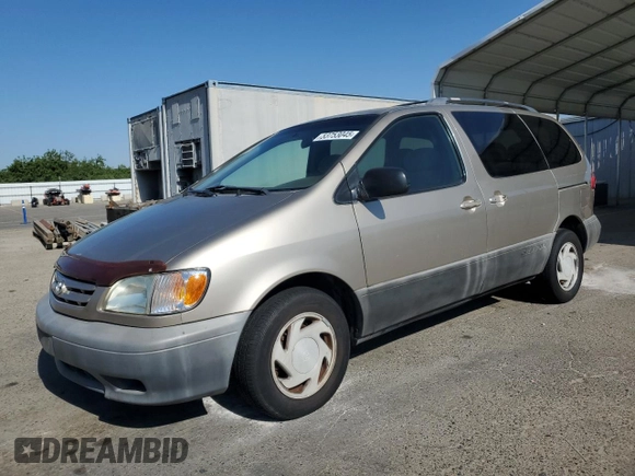 2002 Toyota Sienna LE with VIN 4T3ZF13C22U423405, listed as a Copart auction lot 53753045 with 208,523 mi miles and Salvage Title. Bid and sale history available at DreamBid. Image 1.