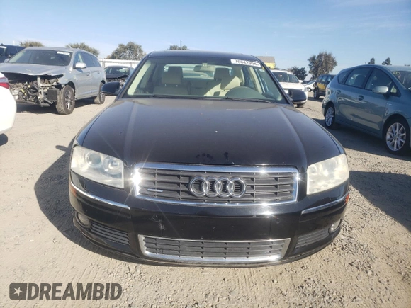 2004 Audi A8 L with VIN WAUML44E74N009550, listed as a Copart auction lot 76842994 with 45,037 mi miles and Clean Title. Bid and sale history available at carsss.com. Image 5.