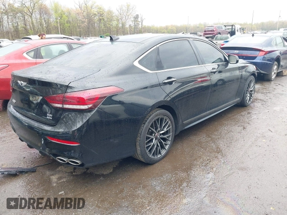 2018 Genesis G80 Sport with VIN KMHGN4JB2JU228949, listed as a IAAI auction lot 41996505 with 102,286 mi miles and . Bid and sale history available at DreamBid. Image 4.