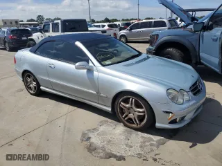 2008 Mercedes-Benz CLK-Class 5.5L with VIN WDBTK72F38T095812, listed as a Copart auction lot 74096994 with 0 mi miles and Salvage Title. Bid and sale history available at carsss.com. Image 4.