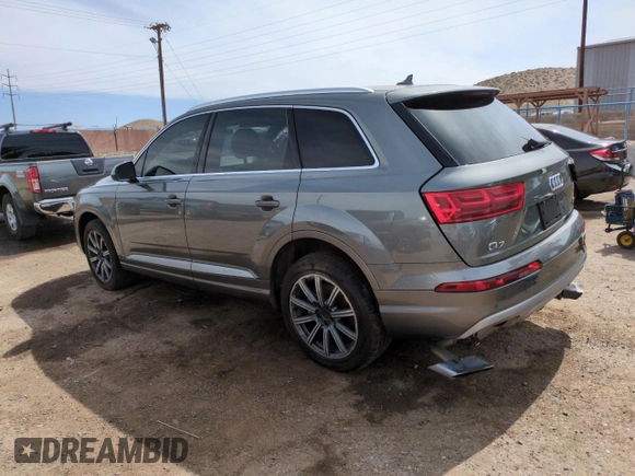 2017 Audi Q7 Premium Plus with VIN WA1LAAF74HD014776, listed as a Copart auction lot 57088365 with 152,853 mi miles and Salvage title. Bid and sale history available at DreamBid. Image 2.