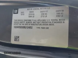 2011 Cadillac DTS Premium Collection z VIN 1G6KH5E68BU124852, wystawiony jako IAAI lot #41652793 z przebiegiem 227 148 mil mil oraz . Historia ofert i sprzedaży dostępna na DreamBid. Obrazek 9.