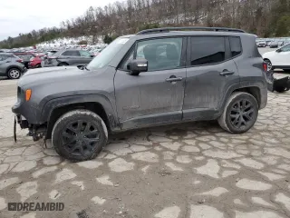 2017 Jeep Renegade Altitude with VIN ZACCJBBB8HPG45764, listed as a Copart auction lot 43115025 with 136,136 mi miles and Salvage Title. Bid and sale history available at carsss.com. Image 1.