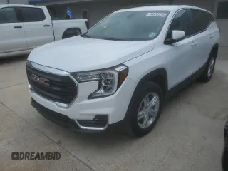 2023 GMC Terrain SLE with VIN 3GKALMEG5PL267001, listed as a Copart auction lot 50059575 with 10,945 mi miles and Salvage Title. Bid and sale history available at carsss.com. Image 1.