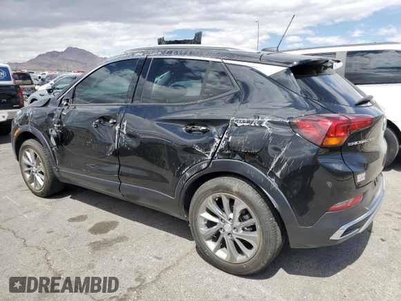 2022 Buick Encore GX Essence with VIN KL4MMFSL7NB147731, listed as a Copart auction lot 54789555 with 17,217 mi miles and Salvage title. Bid and sale history available at DreamBid. Image 2.