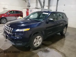 2015 Jeep Cherokee Sport z VIN 1C4PJMAB1FW501617, wystawiony jako Copart lot #62966875 z przebiegiem 96 051 mil mil oraz Czysty tytuł • Clean title. Historia ofert i sprzedaży dostępna na DreamBid. Obrazek 1.