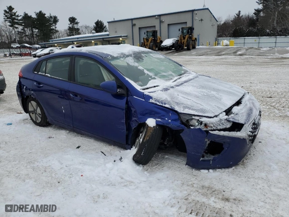 2022 Hyundai Ioniq Hybrid Blue with VIN KMHC65LC7NU279621, listed as a Copart auction lot 88629645 with 263,573 mi miles and Salvage Title. Bid and sale history available at carsss.com. Image 4.