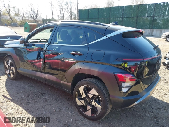 2024 Hyundai Kona Limited with VIN KM8HECA3XRU115110, listed as a IAAI auction lot 42022862 with 5,685 mi miles and . Bid and sale history available at carsss.com. Image 3.