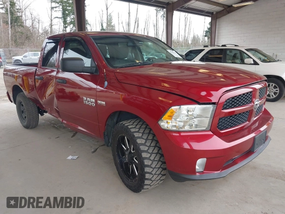 2014 Ram 1500 Express with VIN 1C6RR6FT6ES122012, listed as a IAAI auction lot 41782310 with 150,045 mi miles and . Bid and sale history available at DreamBid. Image 1.