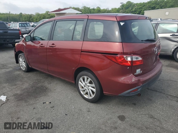 2012 Mazda 5 Sport with VIN JM1CW2BL4C0110696, listed as a Copart auction lot 58699865 with 201,603 mi miles and Salvage title. Bid and sale history available at DreamBid. Image 2.