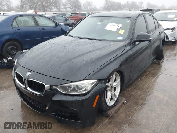 2014 BMW 3 Series 335i with VIN WBA3A9C57EF477662, listed as a IAAI auction lot 41435544 with 129,543 mi miles. Bid and sale history available at carsss.com. Image 2.