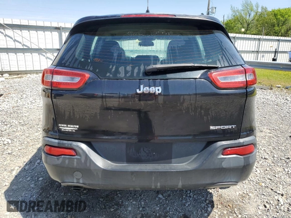 2015 Jeep Cherokee Sport with VIN 1C4PJLAB0FW547059, listed as a Copart auction lot 52630745 with 215,429 mi miles and Clean Title. Bid and sale history available at carsss.com. Image 6.