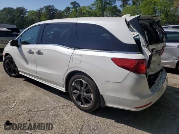 2022 Honda Odyssey Touring with VIN 5FNRL6H8XNB501482, listed as a Copart auction lot 52148875 with 32,568 mi miles and Salvage title. Bid and sale history available at DreamBid. Image 2.