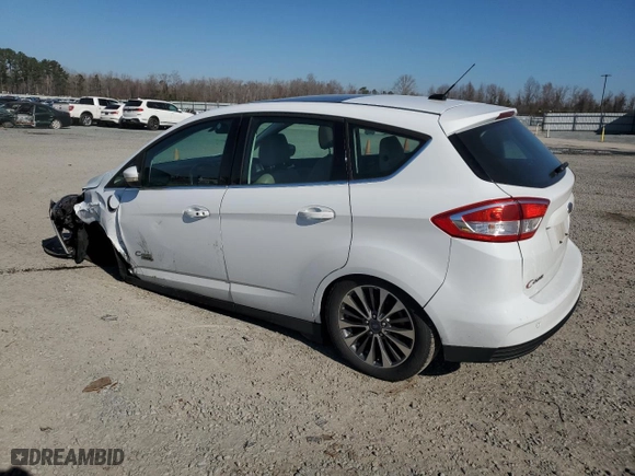 2017 Ford C-Max Energi Titanium with VIN 1FADP5FU3HL107595, listed as a Copart auction lot 46415115 with 131,304 mi miles and Salvage Title. Bid and sale history available at carsss.com. Image 2.