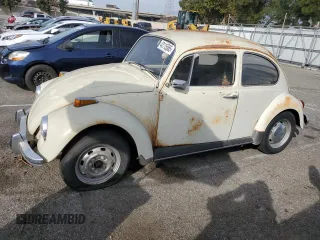 1970 Volkswagen Beetle with VIN 1102980616, listed as a Copart auction lot 43115565 with 49,206 mi miles and Clean Title. Bid and sale history available at DreamBid. Image 1.
