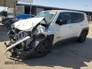 2018 Jeep Renegade Sport with VIN ZACCJAAB8JPG70147, listed as a Copart auction lot 52052215 with 60,821 mi miles and Salvage title. Bid and sale history available at DreamBid. Image 1.