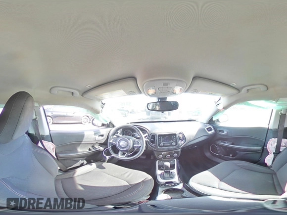 2018 Jeep Compass Sport with VIN 3C4NJCAB7JT140622, listed as a Copart auction lot 58162185 with 128,686 mi miles and Salvage title. Bid and sale history available at DreamBid. Image 15.