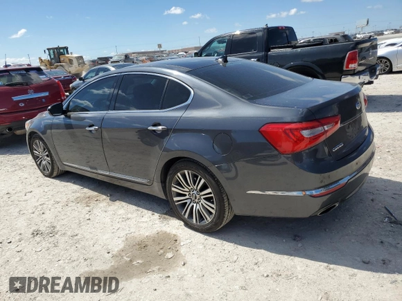 2014 Kia Cadenza Premium with VIN KNALN4D71E5133001, listed as a Copart auction lot 73171624 with 136,539 mi miles and Clean Title. Bid and sale history available at carsss.com. Image 2.