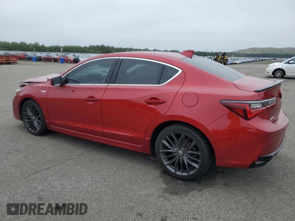 2022 Acura ILX Premium with VIN 19UDE2F87NA004271, listed as a Copart auction lot 60274525 with 33,422 mi miles and Salvage title. Bid and sale history available at DreamBid. Image 2.