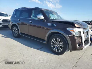 2018 Nissan Armada SV with VIN JN8AY2ND8J9054605, listed as a Copart auction lot 86407704 with 0 mi miles and Salvage Title. Bid and sale history available at carsss.com. Image 4.