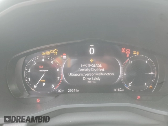 2024 Mazda CX-90 Premium Plus with VIN JM3KKEHD6R1100528, listed as a Copart auction lot 59293835 with 29,241 mi miles and Salvage title. Bid and sale history available at DreamBid. Image 9.