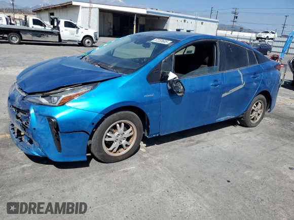 2022 Toyota Prius L Eco with VIN JTDKAMFU0N3157329, listed as a Copart auction lot 57233685 with 105,206 mi miles and Salvage Title. Bid and sale history available at DreamBid. Image 1.
