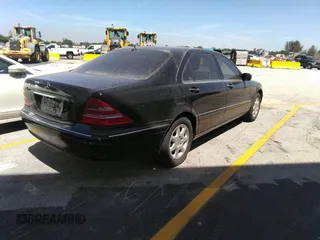 2002 Mercedes-Benz S-Class 4.3L with VIN WDBNG70JX2A231244, listed as a IAAI auction lot 41533814 with 103,215 mi miles. Bid and sale history available at carsss.com. Image 4.
