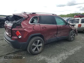 2019 Jeep Cherokee Limited with VIN 1C4PJMDX8KD218158, listed as a Copart auction lot 52881615 with 105,303 mi miles and Salvage Title. Bid and sale history available at DreamBid. Image 3.