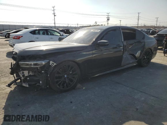 2022 BMW 7 Series 740i with VIN WBA7T2C06NCK50861, listed as a Copart auction lot 71608154 with 51,919 mi miles and Salvage Title. Bid and sale history available at carsss.com. Image 1.