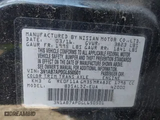 2016 Nissan Sentra SR with VIN 3N1AB7AP0GL650501, listed as a IAAI auction lot 41740921 with 100,386 mi miles. Bid and sale history available at carsss.com. Image 9.