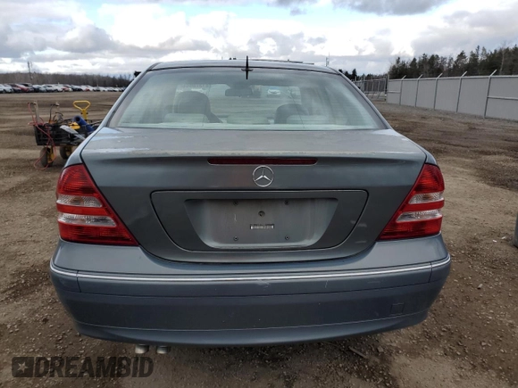 2006 Mercedes-Benz C 230 Sport with VIN WDBRF52J36F740543, listed as a Copart auction lot 81378044 with 236,262 mi miles and Salvage Title. Bid and sale history available at carsss.com. Image 6.